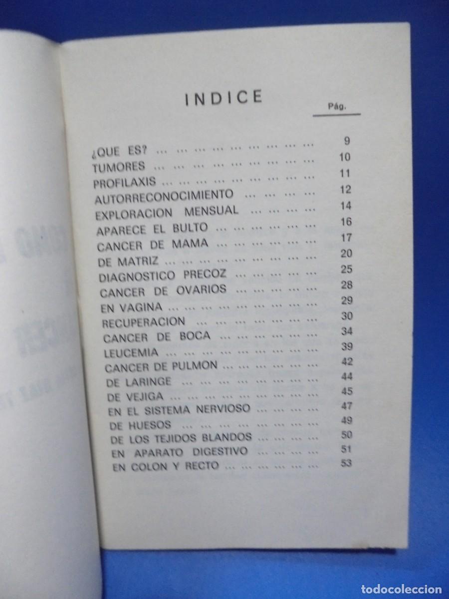 Libros de segunda mano: COMO PREVENIR EL CANCER. N&ordm; 4. SOFIA DIAZ TEJERINA. 1973. PAGS : 54. - Foto 2