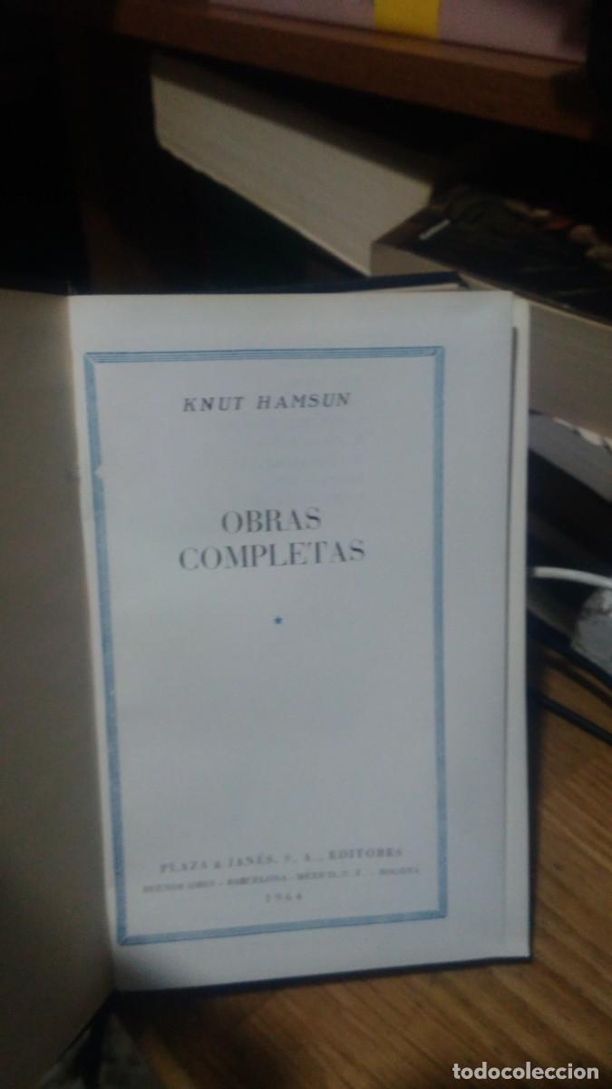 Libros de segunda mano: OBRAS COMPLETAS, KNUT HAMSUN, ED. PLAZA AND JANES - Foto 1
