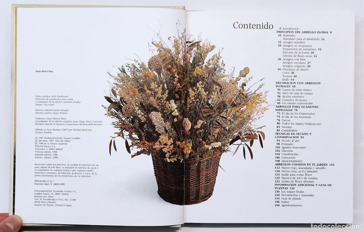 Libros de segunda mano: C&Oacute;MO DECORAR CON FLORES SECAS. MALCOM HILLIER. PERFECTO ESTADO!!! - Foto 3