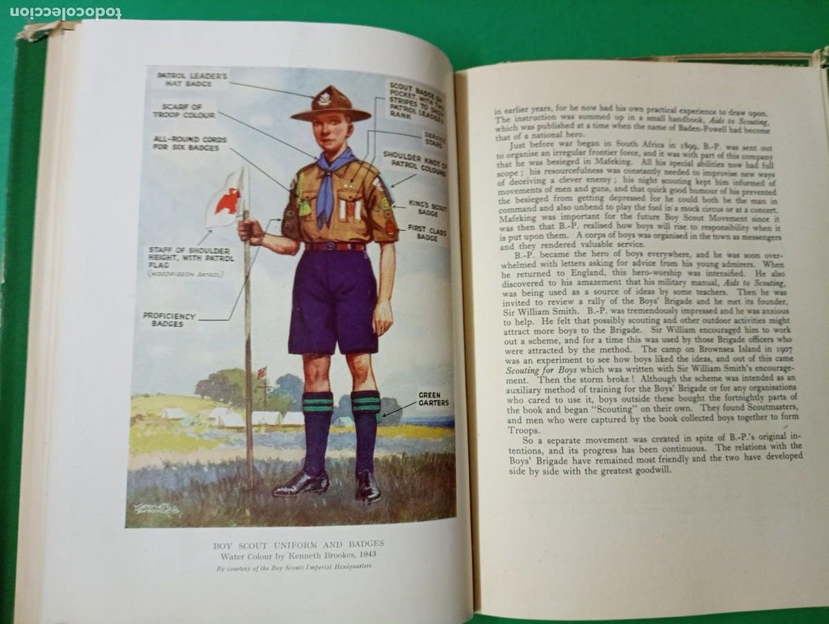 Libros de segunda mano: Antiguo libro de BOY SCOUTS. London 1944. - Foto 4