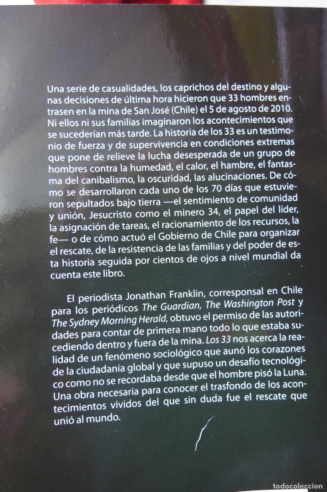 Libros de segunda mano: Los 33. Jonathan Franklin - Foto 3