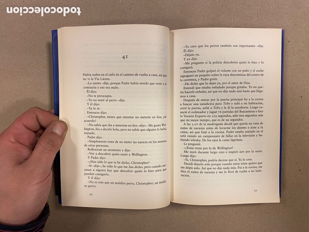Libros de segunda mano: EL CURIOSO INCIDENTE DEL PERRO A MEDIANOCHE. MARK HADDON. C&Iacute;RCULO DE LECTORES 2005. - Foto 3