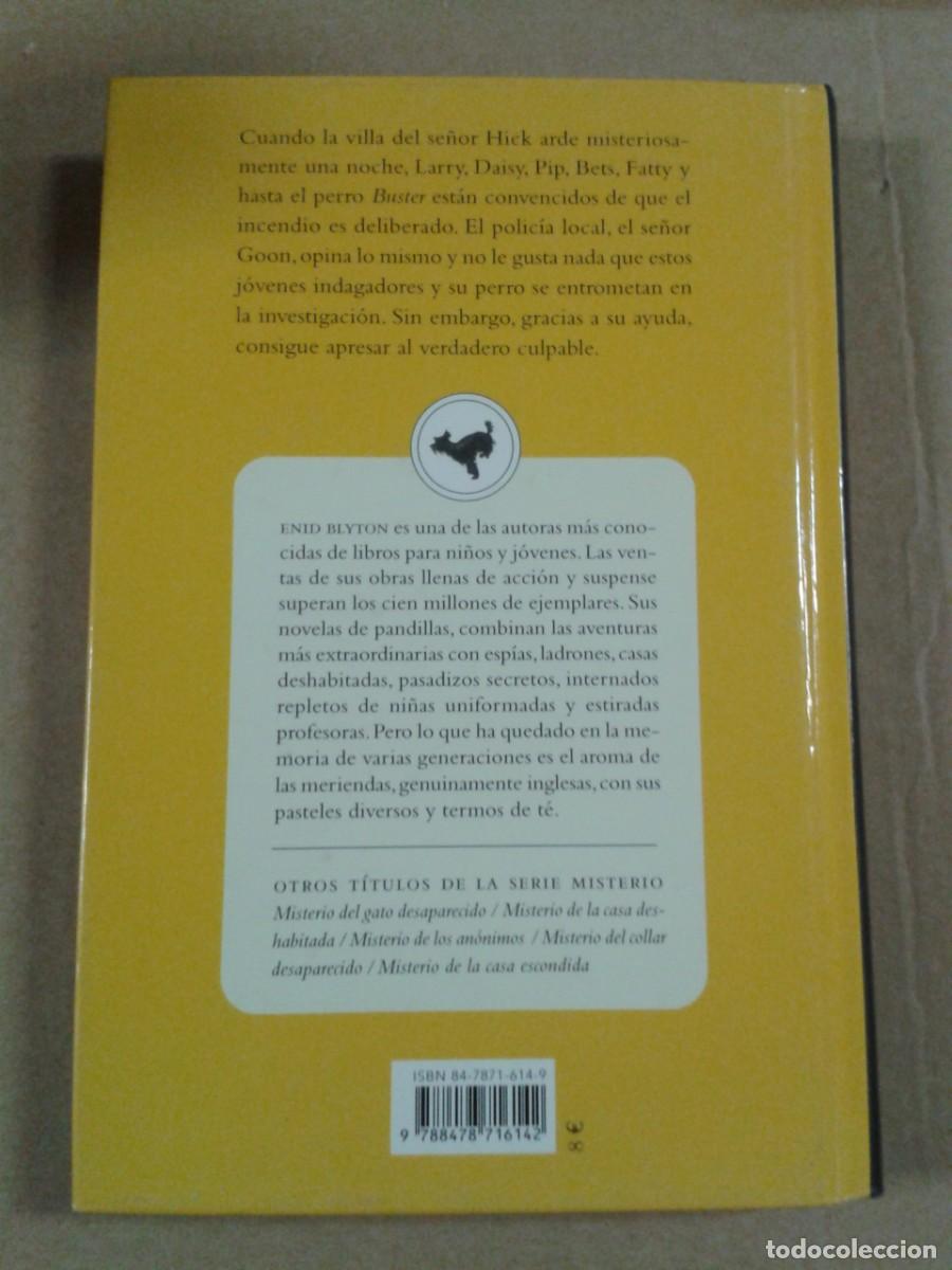 Libros de segunda mano: MISTERIO EN LA VILLA INCENDIADA. Enid Blyton. CL - Foto 2