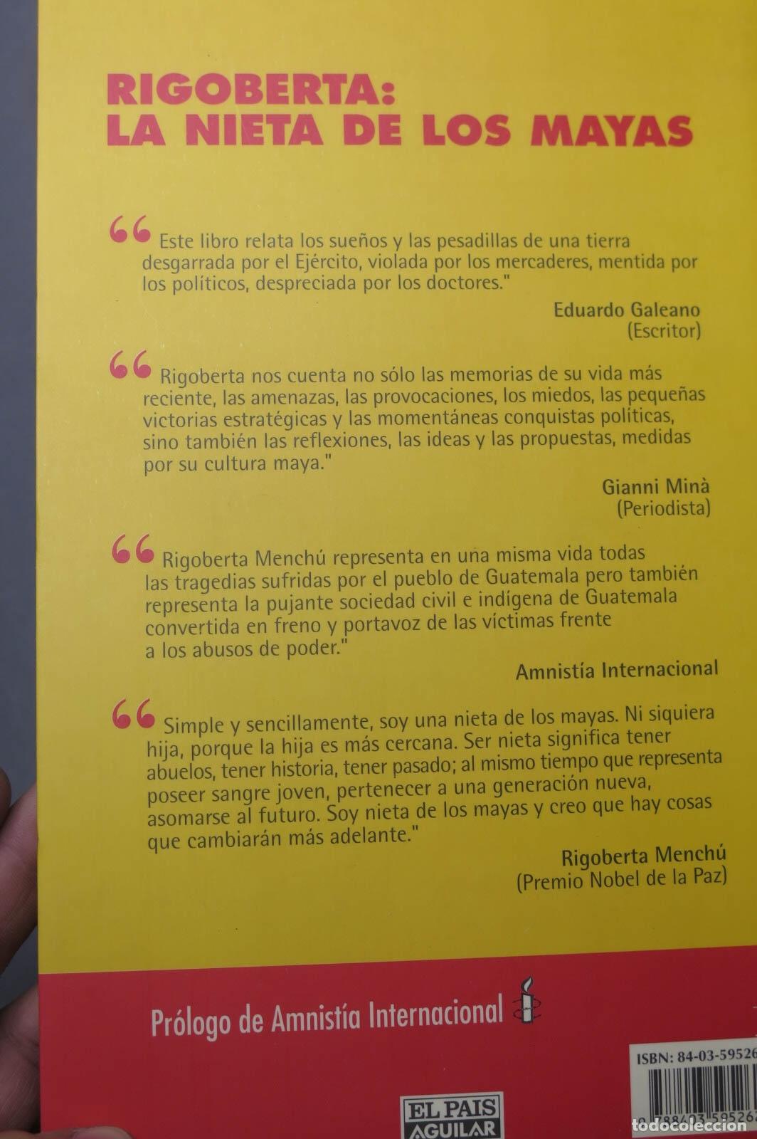 Libros de segunda mano: Rigoberta, la nieta de los mayas. Dante Liano - Foto 2