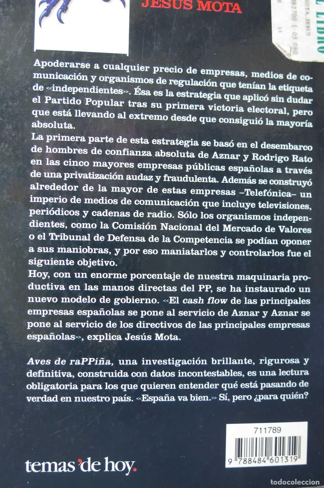 Libros de segunda mano: Aves de rappi&ntilde;a. Jes&uacute;s Mota - Foto 2