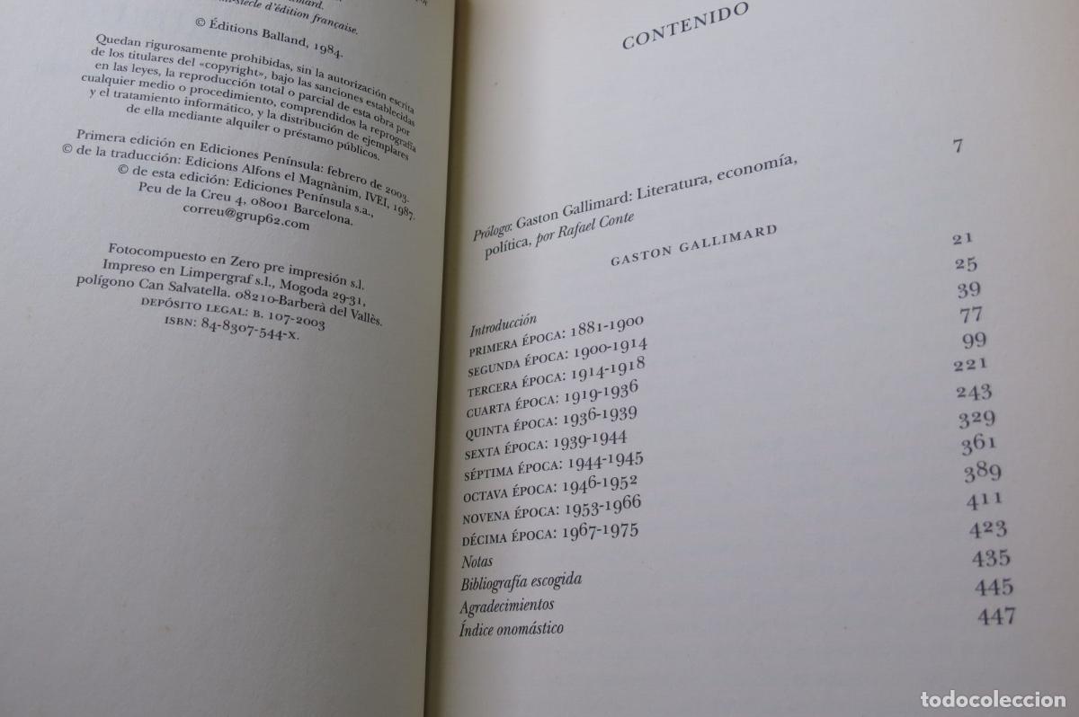 Libros de segunda mano: Gaston Gallimard. Pierre Assouline - Foto 2