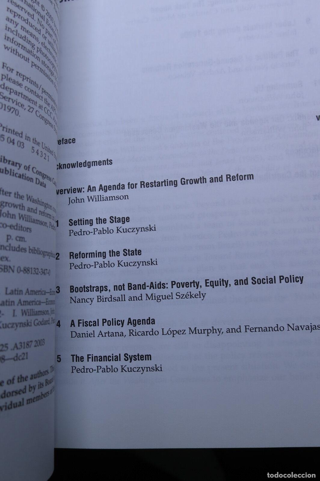 Libros de segunda mano: After the Washington Consensus. John Williamson - Foto 2