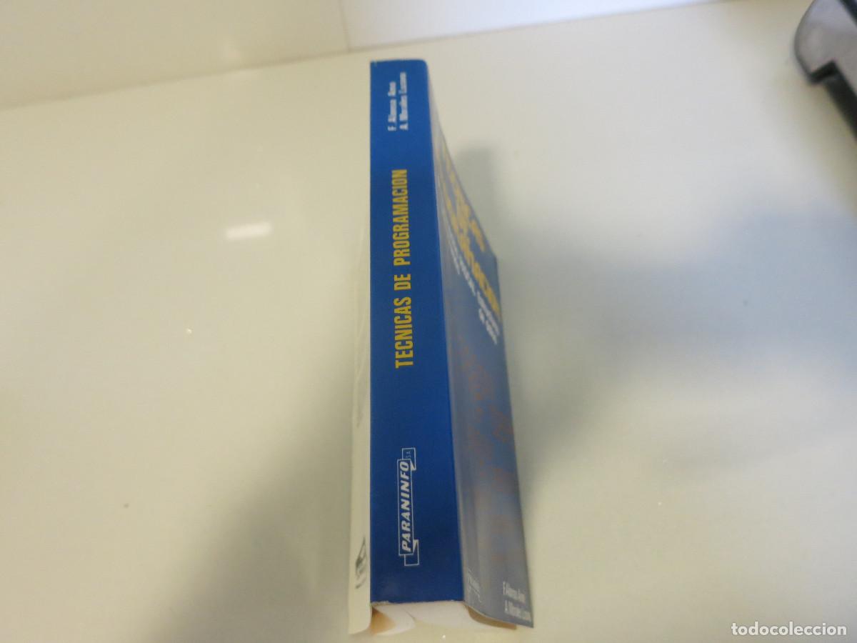 Libros de segunda mano: T&eacute;cnicas de programaci&oacute;n. - F. Alonso Amo. A. Morales Lozano INFORMATICA - Foto 2