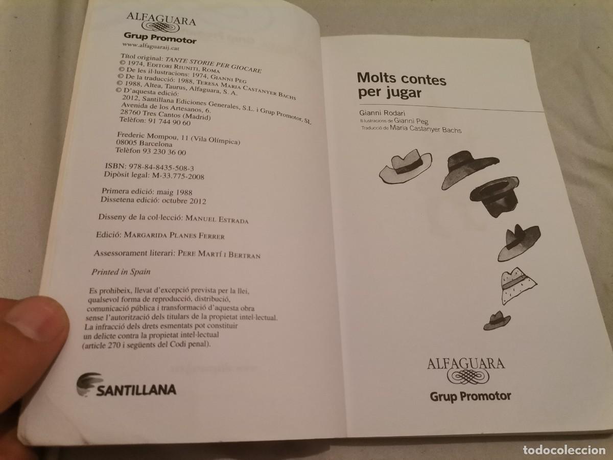 Libros de segunda mano: MOLTS CONTES PER JUGAR GIANNI RODARI ED. ALFAGUARA 2012 - Foto 2