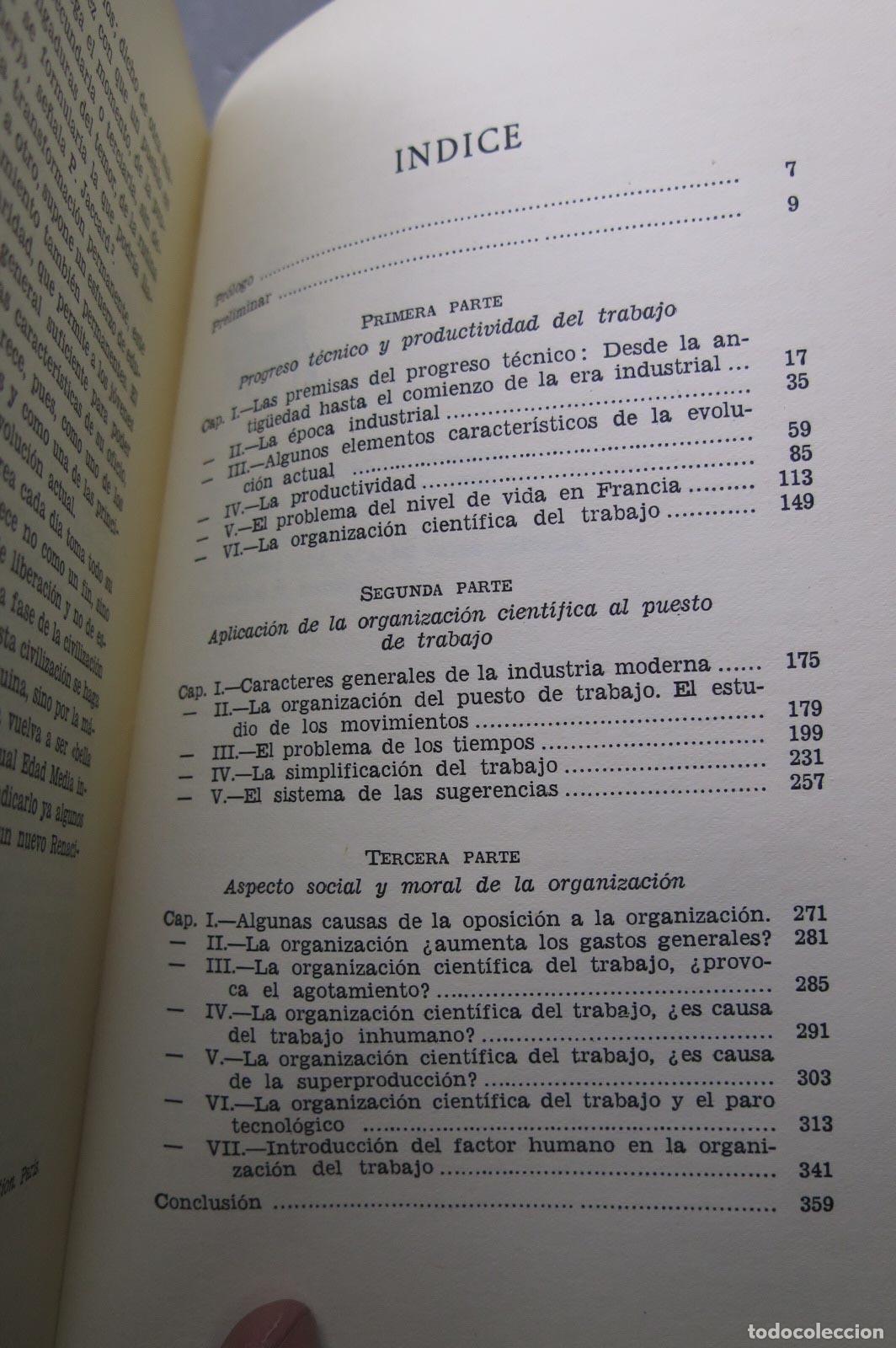 Libros de segunda mano: El progreso t&eacute;cnico y la organizaci&oacute;n del trabajo. BARBIER - Foto 2