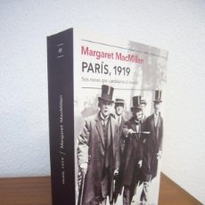 Libros de segunda mano: MARGARET MACMILLAN: PARÍS, 1919. SEIS MESES QUE CAMBIARON EL MUNDO (TUSQUETS, 2022) PERFECTO. Lote 402175909