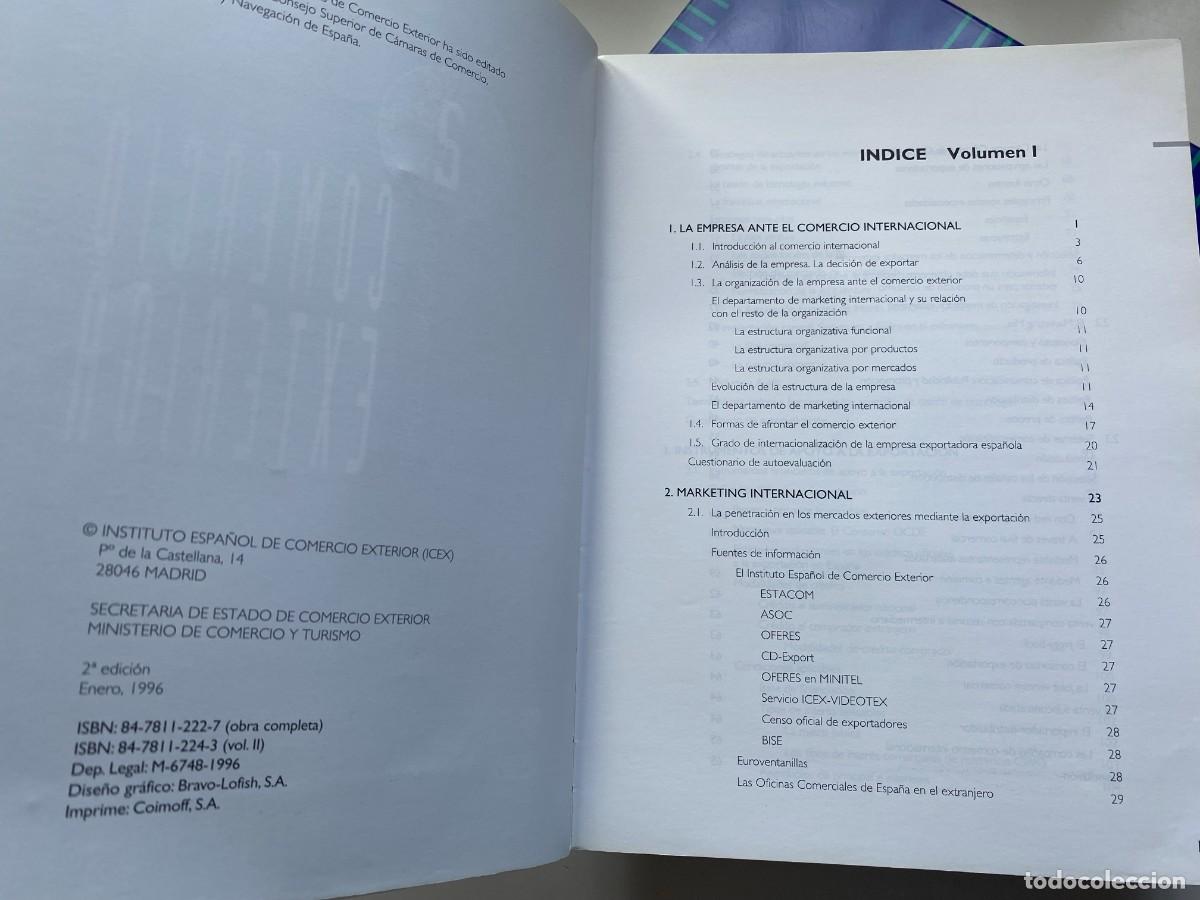 Libros de segunda mano: COMERCIO EXTERIOR 2 TOMOS. CURSO DE ESPECIALISTAS. ICEX. - Foto 7