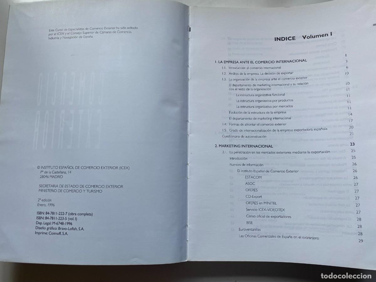 Libros de segunda mano: COMERCIO EXTERIOR 2 TOMOS. CURSO DE ESPECIALISTAS. ICEX. - Foto 14