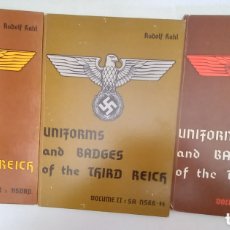 Libros de segunda mano: UNIFORMS AND BADGES OF THE THIRD REICH. Lote 402428054