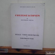 Libros de segunda mano: CONTESTACIONES II. SEGURIDAD SOCIAL. JOSE MANUEL GONZALEZ AZCONA. MADRID 1977.. Lote 402450164