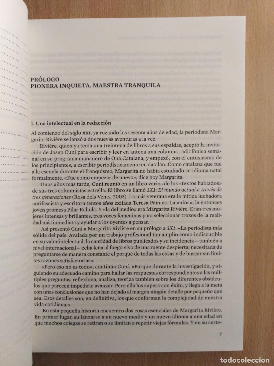 Libros de segunda mano: ENTREVISTAS. Margarita Rivi&egrave;re - Foto 6