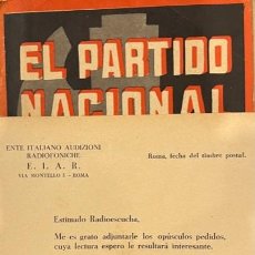 Libros de segunda mano: EL PARTIDO NACIONAL FASCISTA, FIRENZE 1937. Lote 402721899