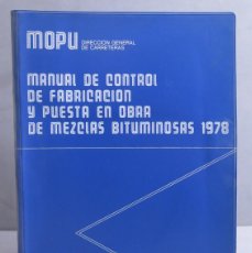 Libros de segunda mano: CALCULO DEL MODULO DE ELASTICIDAD DE MEZCLAS BITUMINOSAS. Lote 402874414