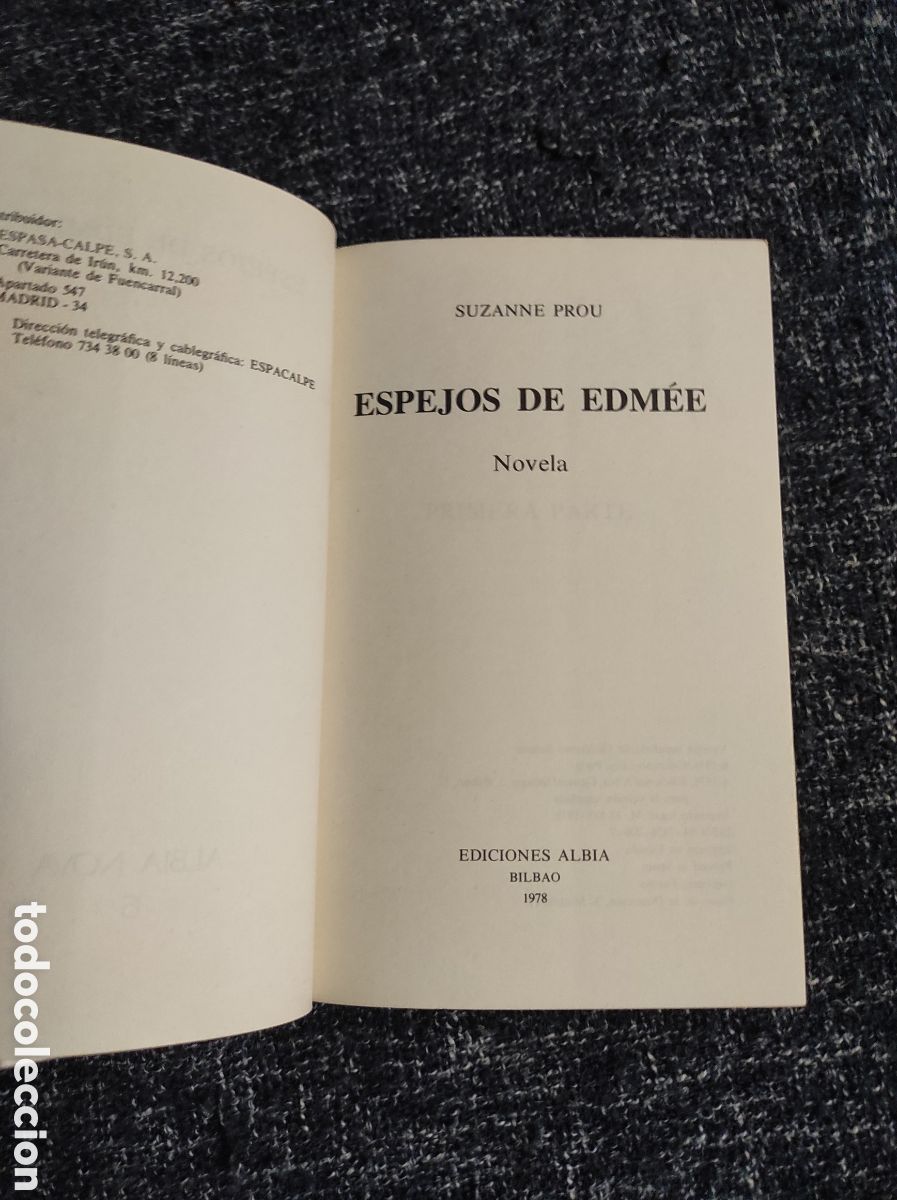 Libros de segunda mano: Espejos de Edm&eacute;e / Suzanne Prou - Foto 2
