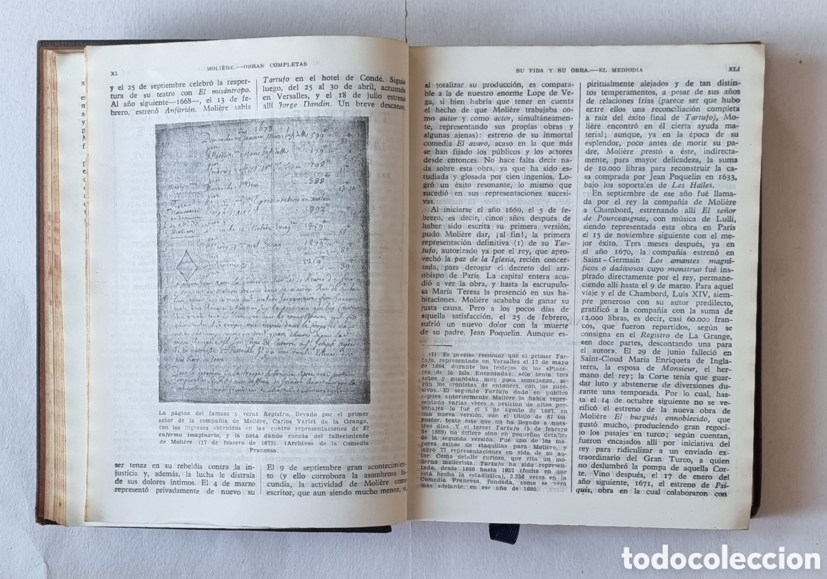 Libros de segunda mano: OBRAS COMPLETAS, MOLIERE 1@ EDICION&nbsp; AGUILAR, 1945. - Foto 9