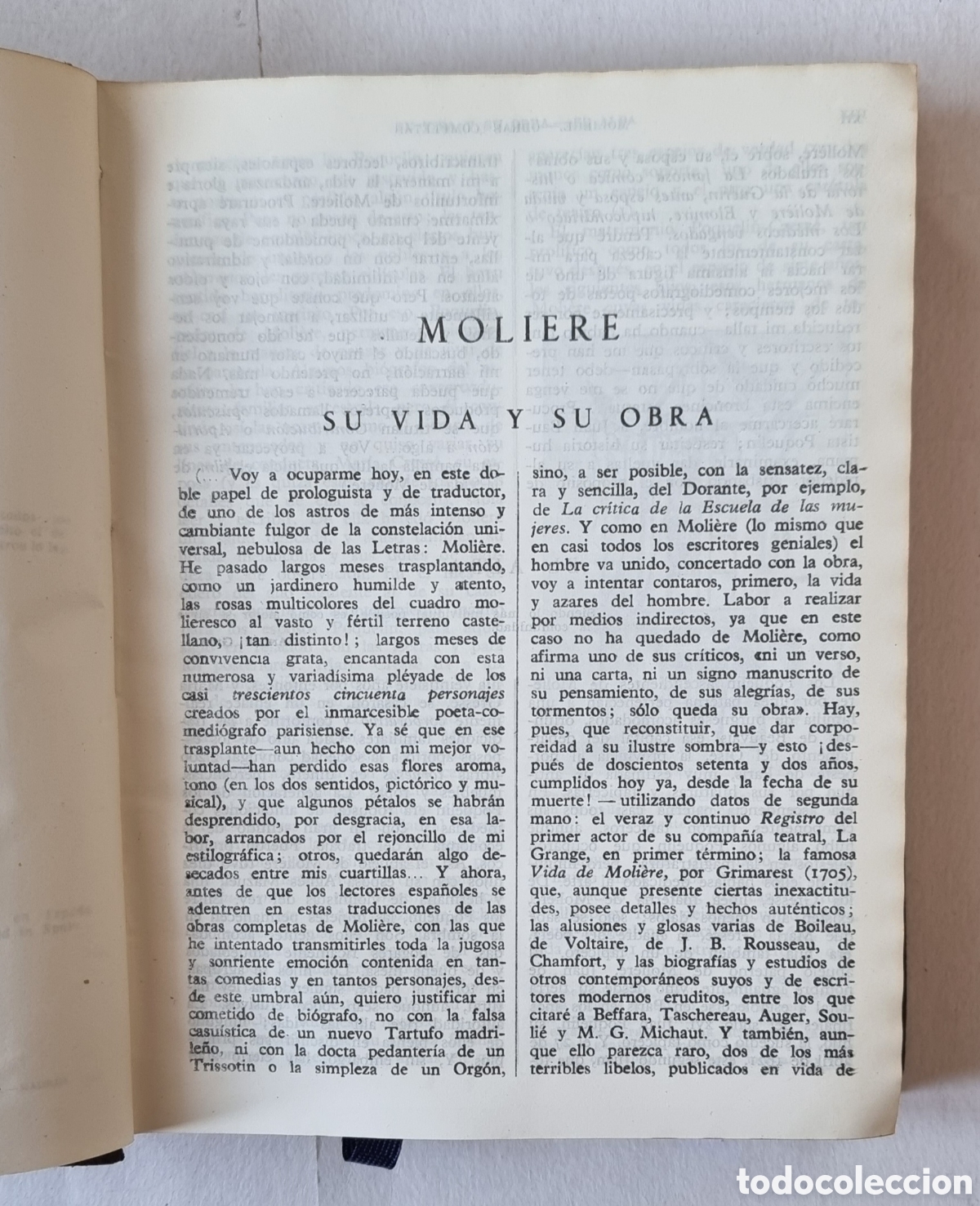 Libros de segunda mano: OBRAS COMPLETAS, MOLIERE 1@ EDICION&nbsp; AGUILAR, 1945. - Foto 5