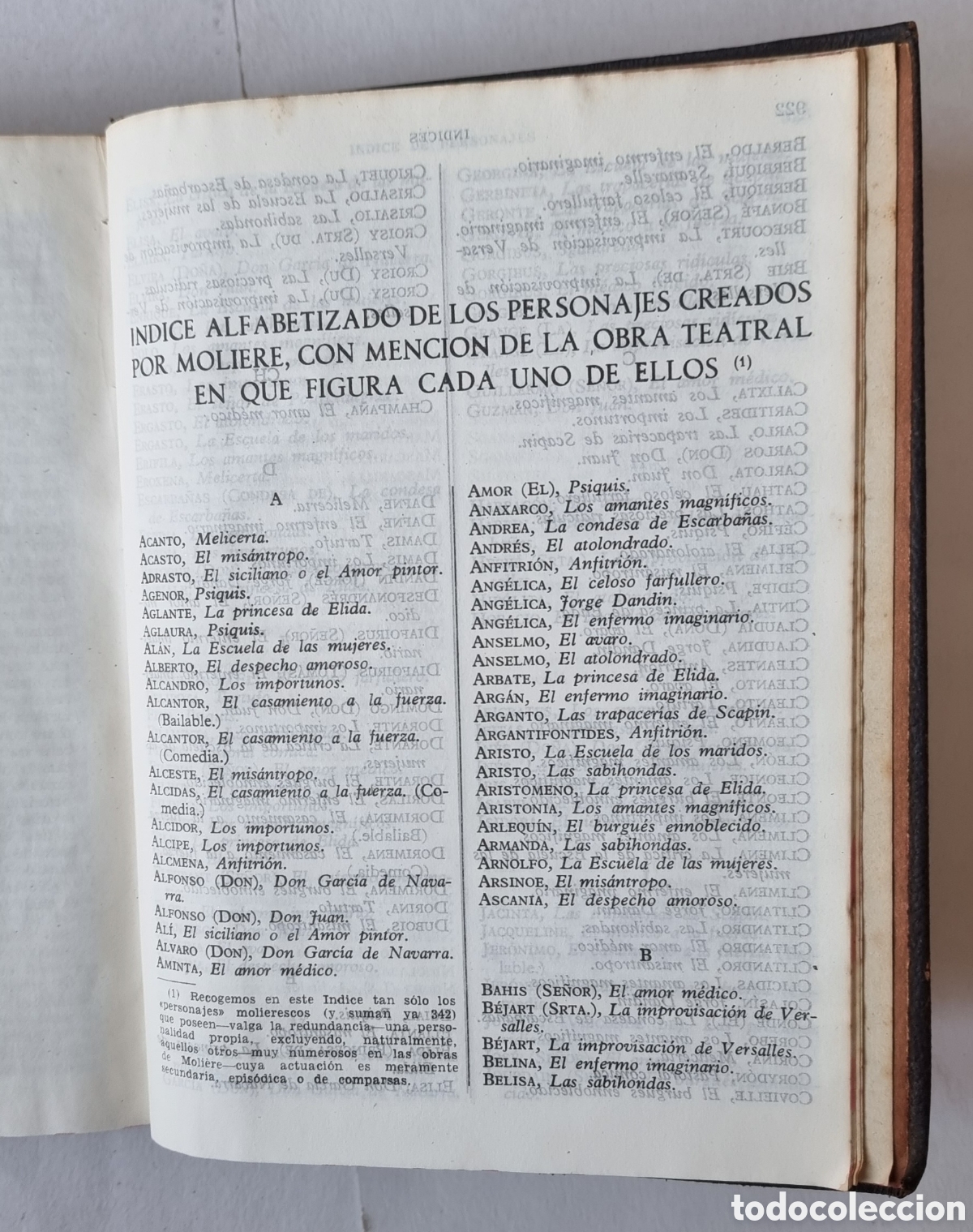 Libros de segunda mano: OBRAS COMPLETAS, MOLIERE 1@ EDICION&nbsp; AGUILAR, 1945. - Foto 12
