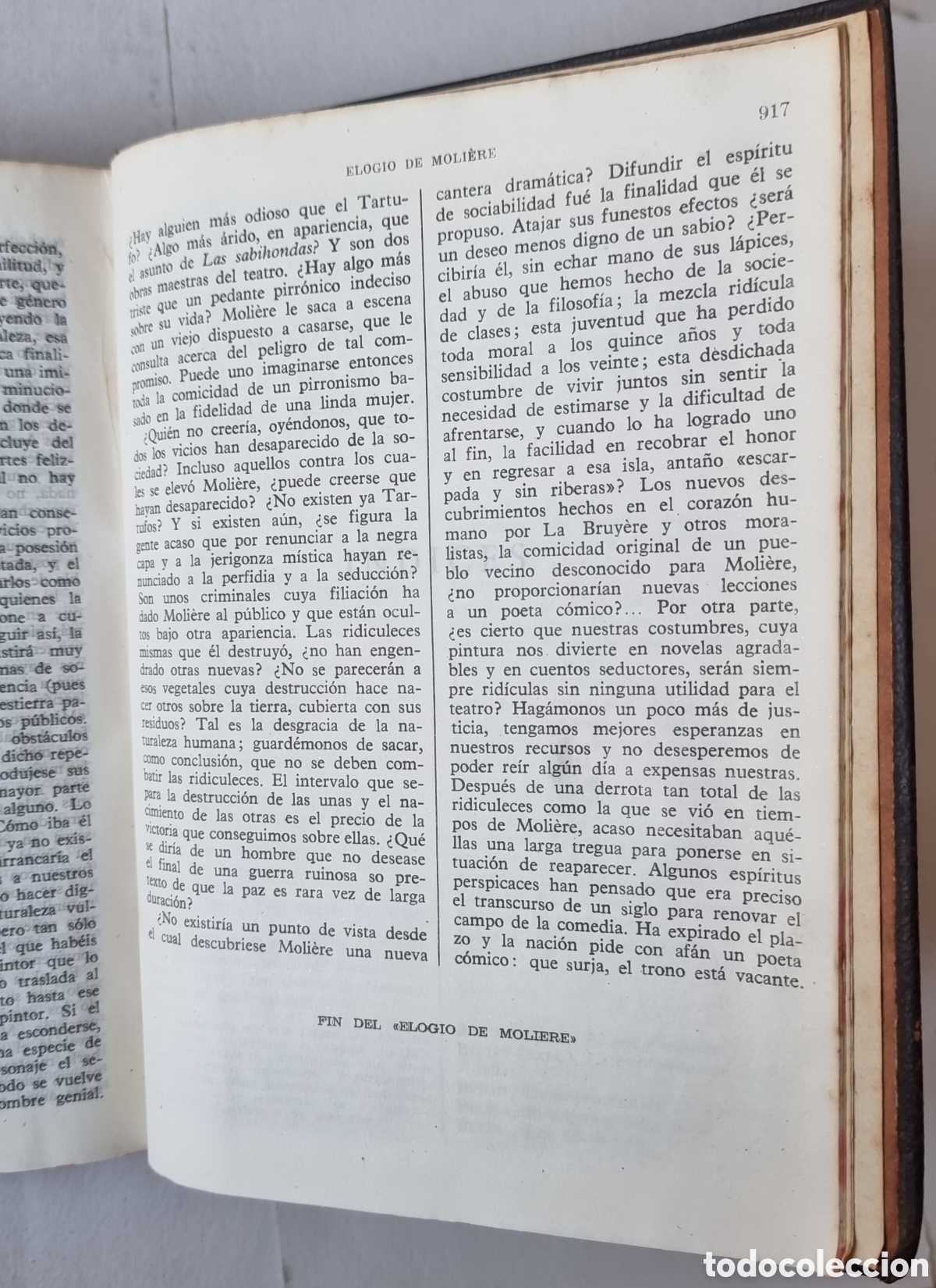 Libros de segunda mano: OBRAS COMPLETAS, MOLIERE 1@ EDICION&nbsp; AGUILAR, 1945. - Foto 13