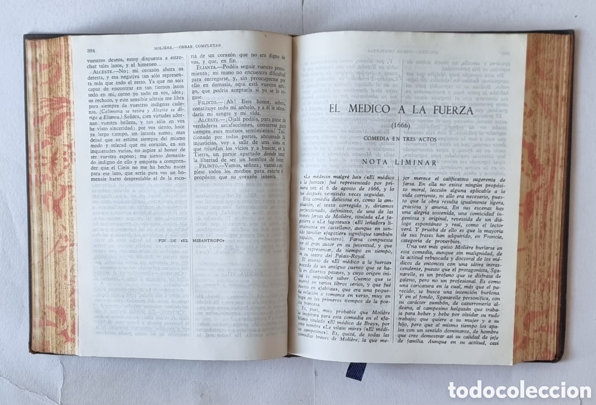 Libros de segunda mano: OBRAS COMPLETAS, MOLIERE 1@ EDICION&nbsp; AGUILAR, 1945. - Foto 14