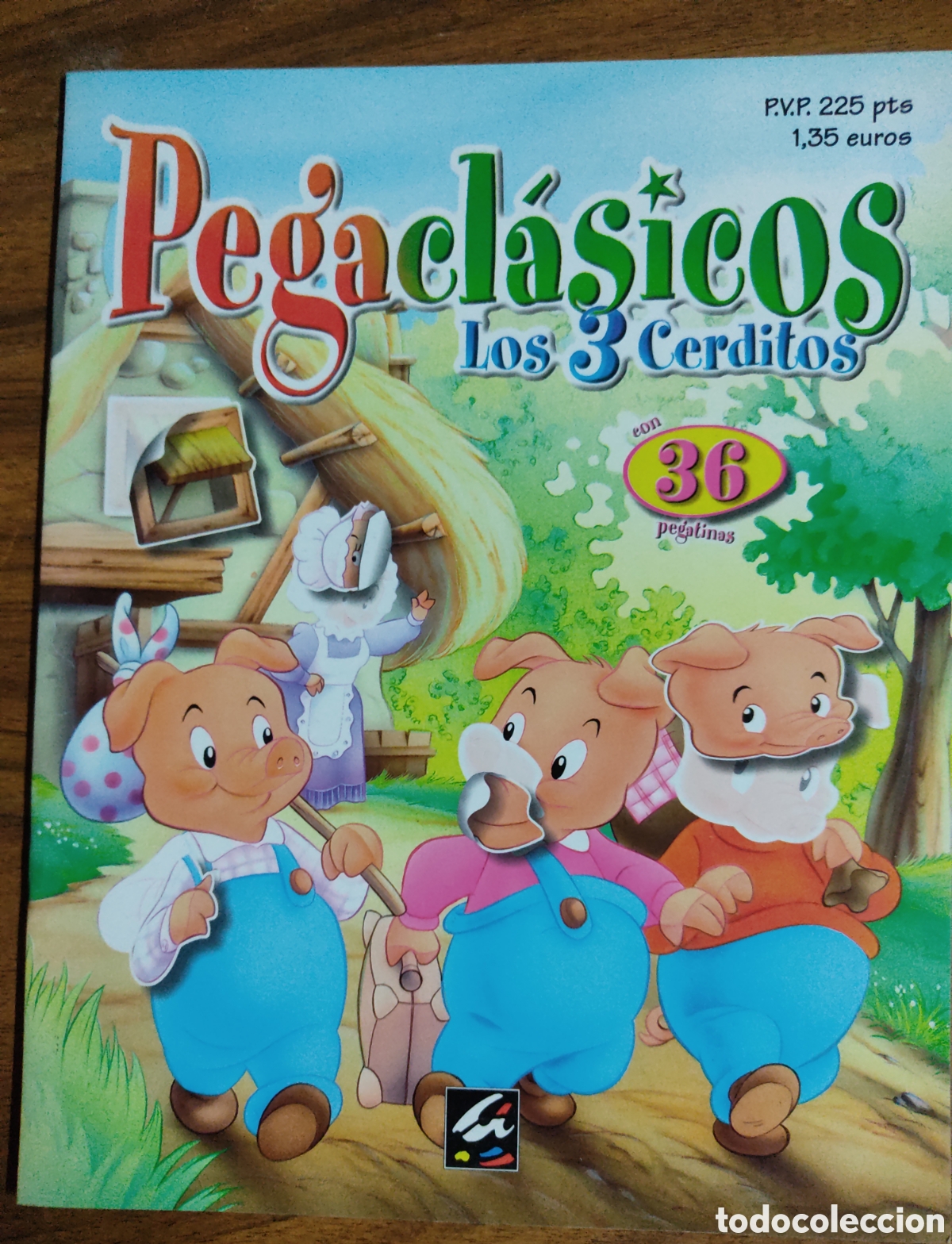 Libros de segunda mano: Cuento Pegaclasicos Los tres cerditos sin usar - Foto 1