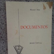 Libros de segunda mano: DOCUMENTOS - MANUEL DIAZ - PREMIO NABI 1974. Lote 403309789