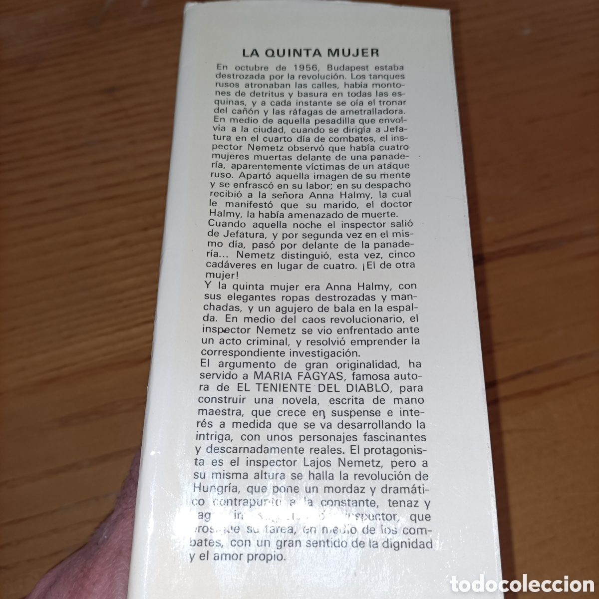 Libros de segunda mano: La quinta mujer. Mar&iacute;a Fagyas - Foto 3