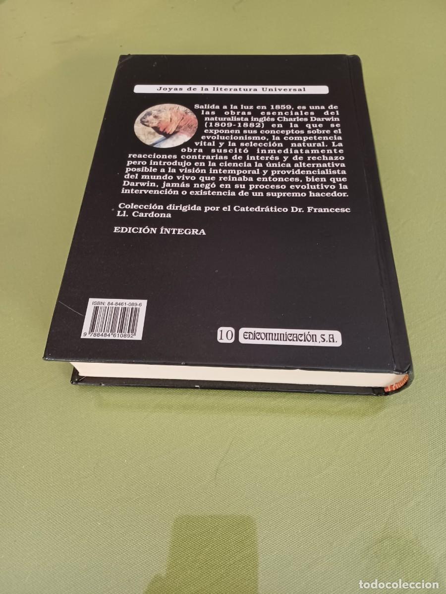 Libros de segunda mano: EL ORIGEN DE LAS ESPECIES - CHARLES DARWIN. - Foto 2