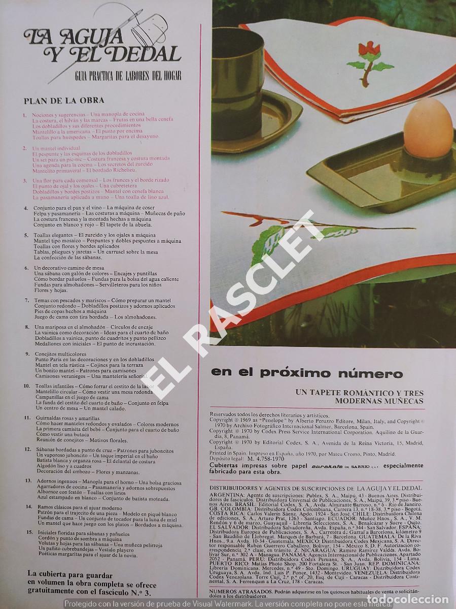 Libros de segunda mano: LA AGUJA Y EL DEDAL - GUIA PRACTICA DE LABORES DEL HOGAR - N&ordm; 3 - Foto 3