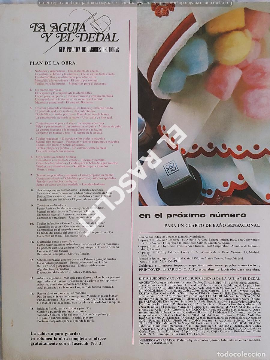 Libros de segunda mano: LA AGUJA Y EL DEDAL - GUIA PRACTICA DE LABORES DEL HOGAR - N&ordm; 7 - Foto 3