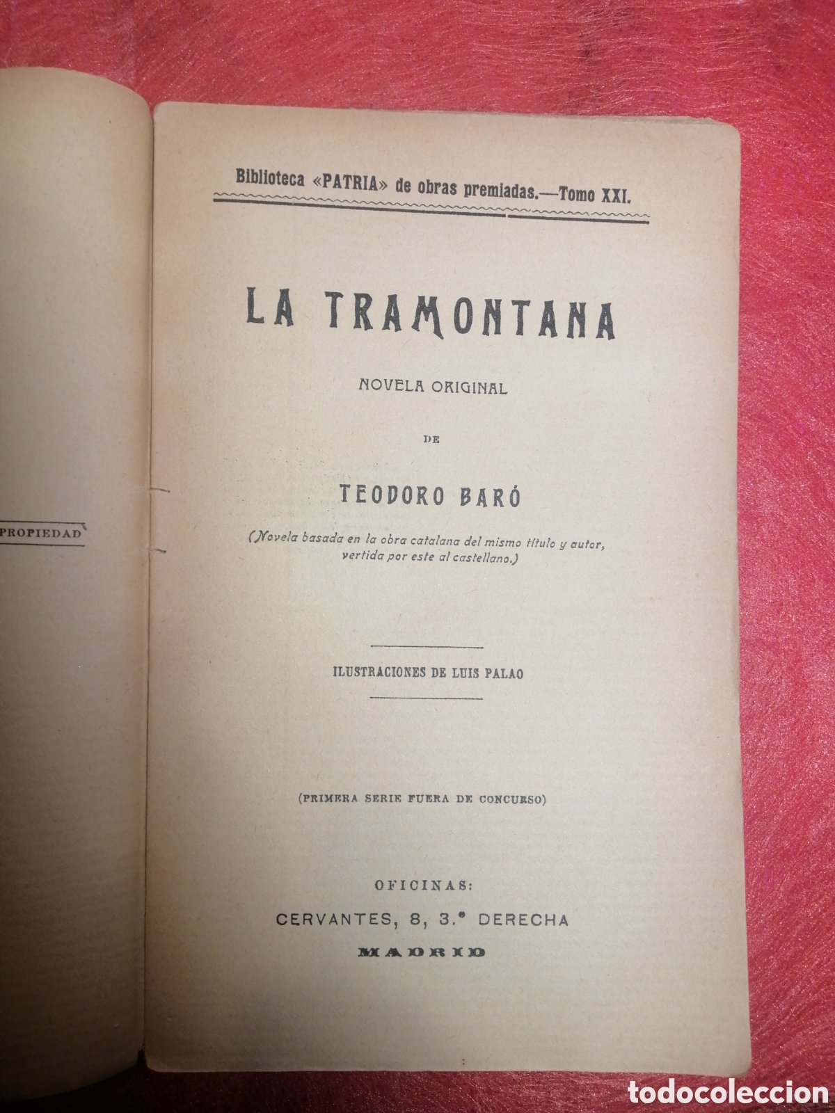 Libros de segunda mano: La Tramontana por Teodoro Baro - Foto 3