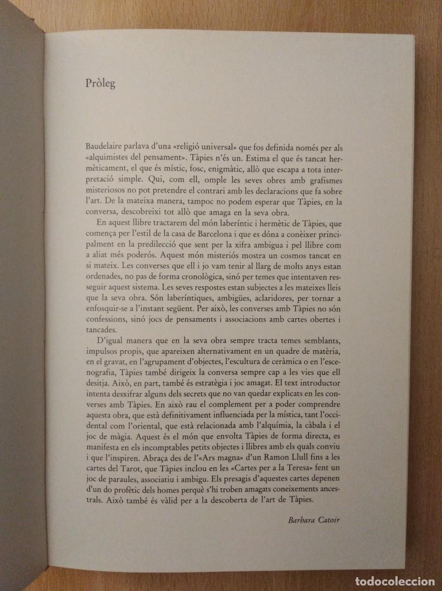 Libros de segunda mano: CONVERSES AMB ANTONI T&Agrave;PIES. Barbara Catoir - Foto 7