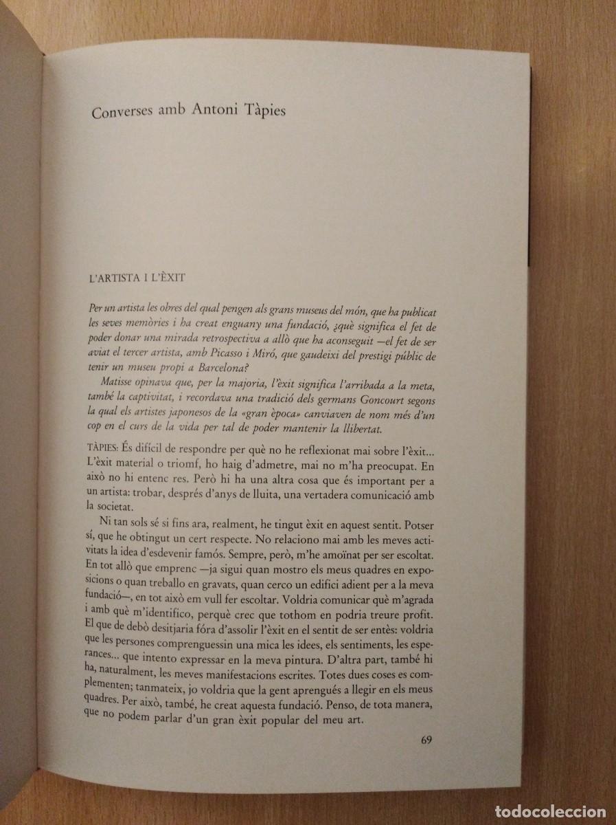 Libros de segunda mano: CONVERSES AMB ANTONI T&Agrave;PIES. Barbara Catoir - Foto 12