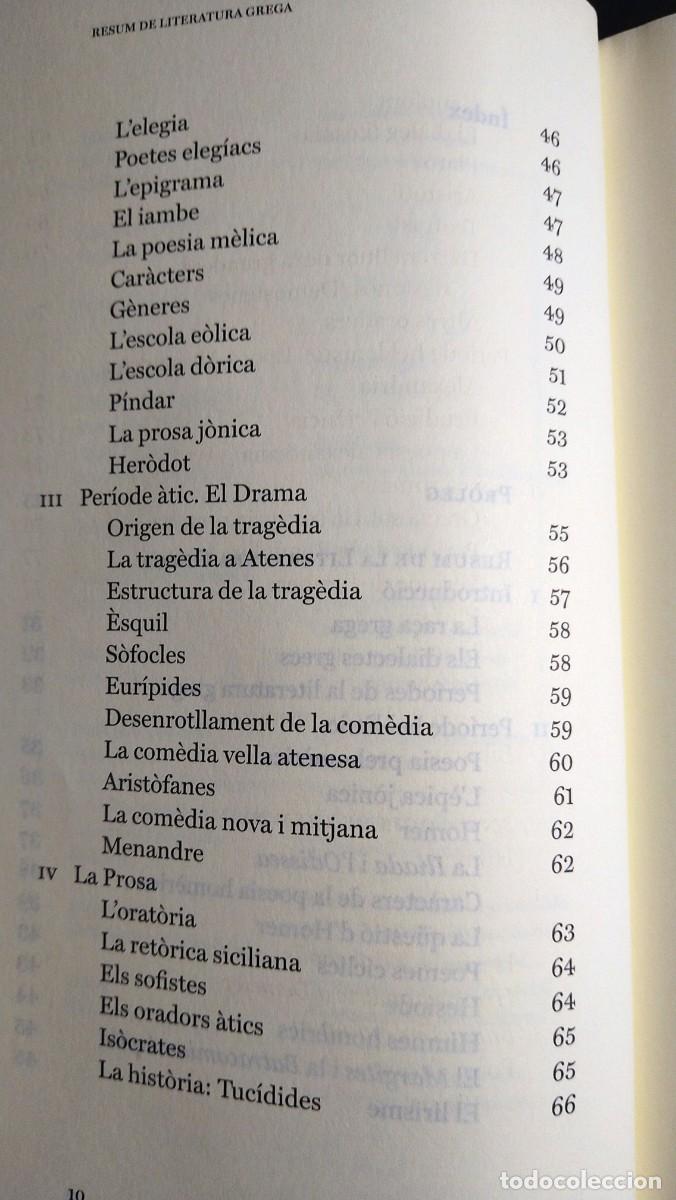 Libros de segunda mano: RESUM DE LITERATURA GREGA - CARLES RIBA - Foto 3