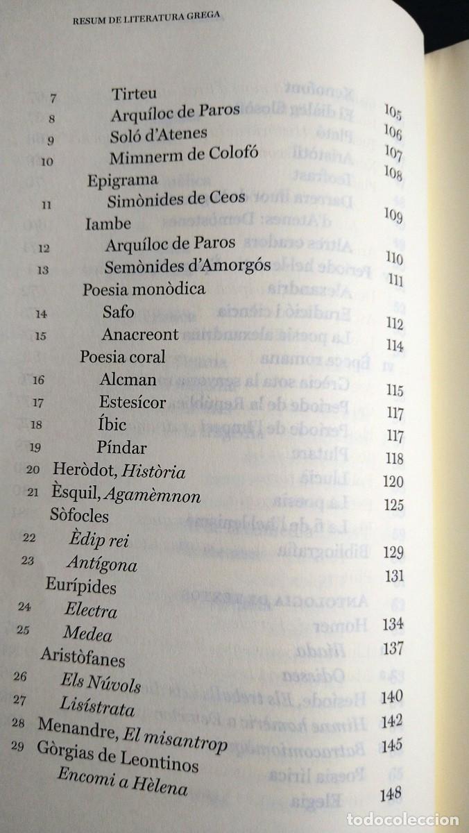 Libros de segunda mano: RESUM DE LITERATURA GREGA - CARLES RIBA - Foto 5