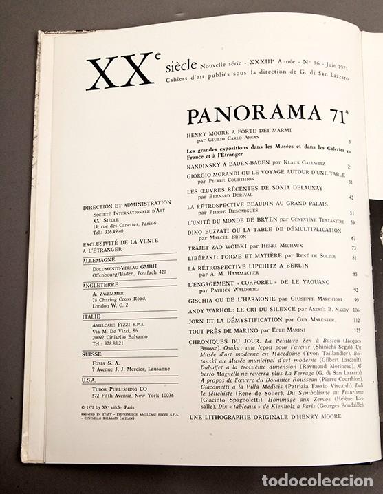 Libros de segunda mano: XXe Si&egrave;cle - 1971 - Panorama 71 - Foto 3