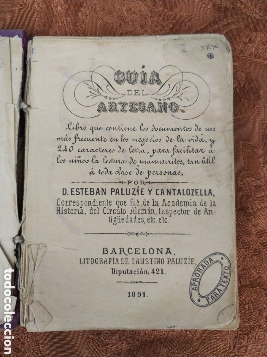 Libros de segunda mano: GUIA DEL ARTESANO,a&ntilde;o 1891 - Foto 2