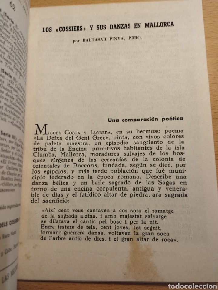 Libros de segunda mano: LOS COSSIERS Y SUS DANZAS (BALTASAR PINYA) - Foto 2