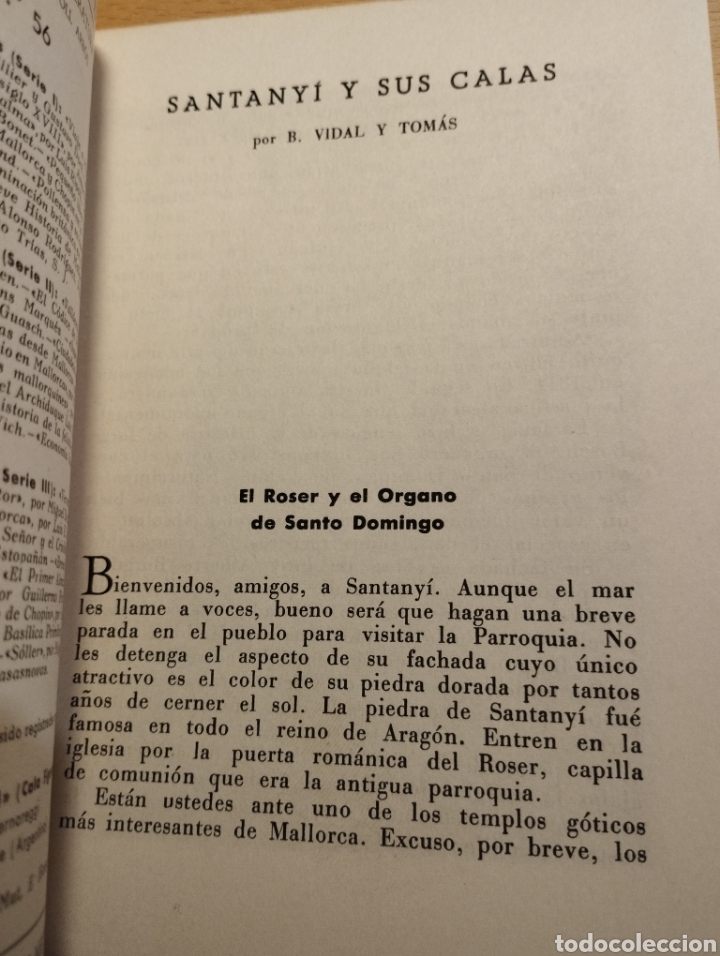 Libros de segunda mano: SANTANY&Iacute; Y SUS CALAS (B. VIDAL Y TOM&Aacute;S) - Foto 8