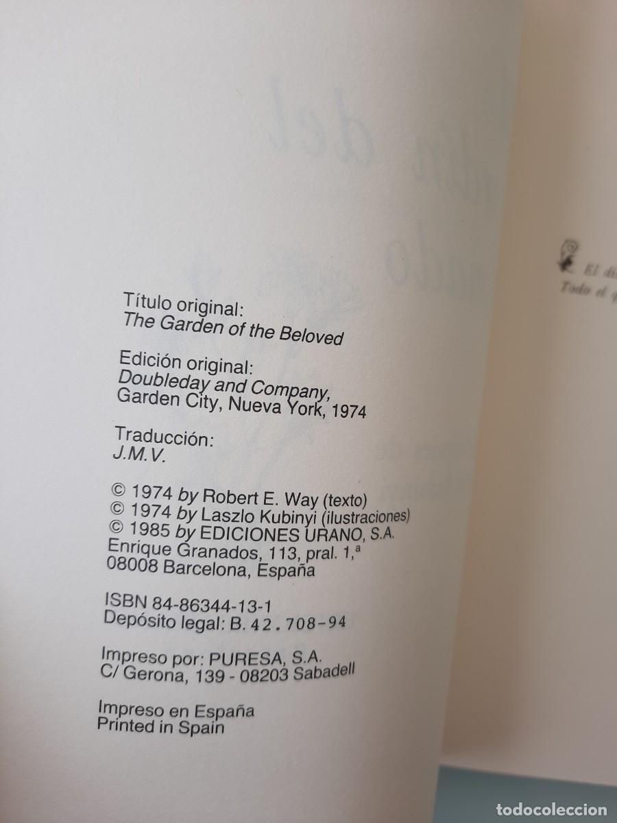 Libros de segunda mano: EL JARD&Iacute;N DEL AMADO DE ROBERT E WAY, EDITORIAL EDICIONES URANO - Foto 5