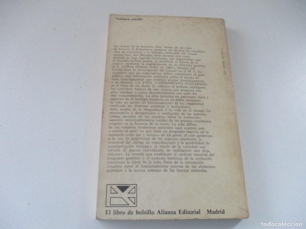 Libros de segunda mano: S.E. LURIA La vida, experimento inacabado W18374 - Foto 2