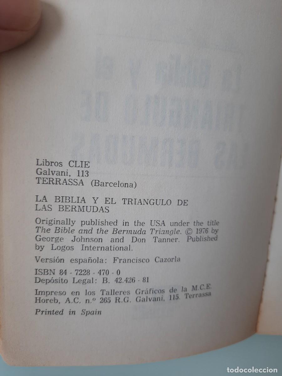 Libros de segunda mano: La biblia y el Triangulo mortal de las Bermudas - Foto 6