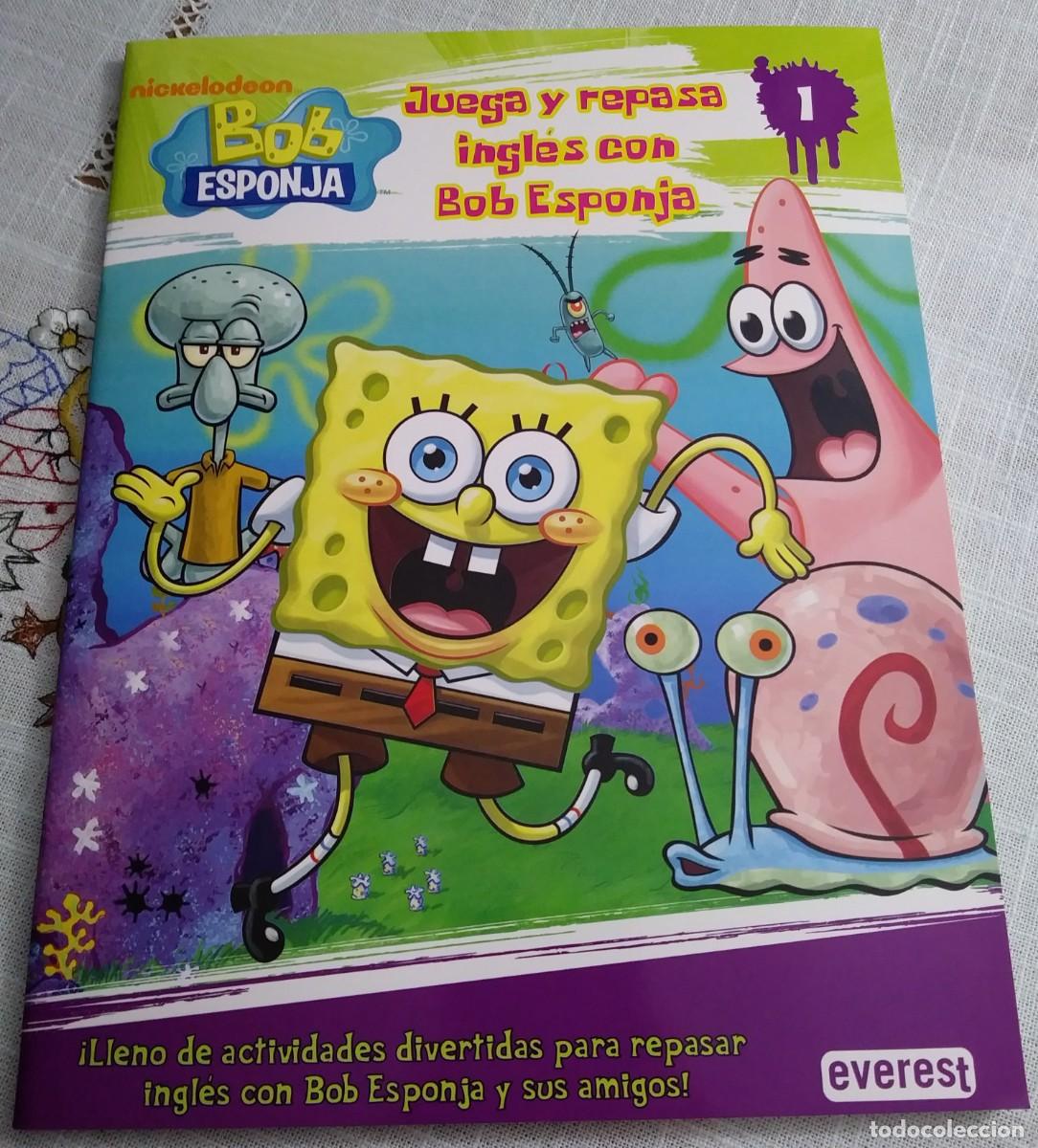 Libros de segunda mano: Bob Esponja - Juega y repasa ingl&eacute;s con Bob Esponja. 1 - Foto 1