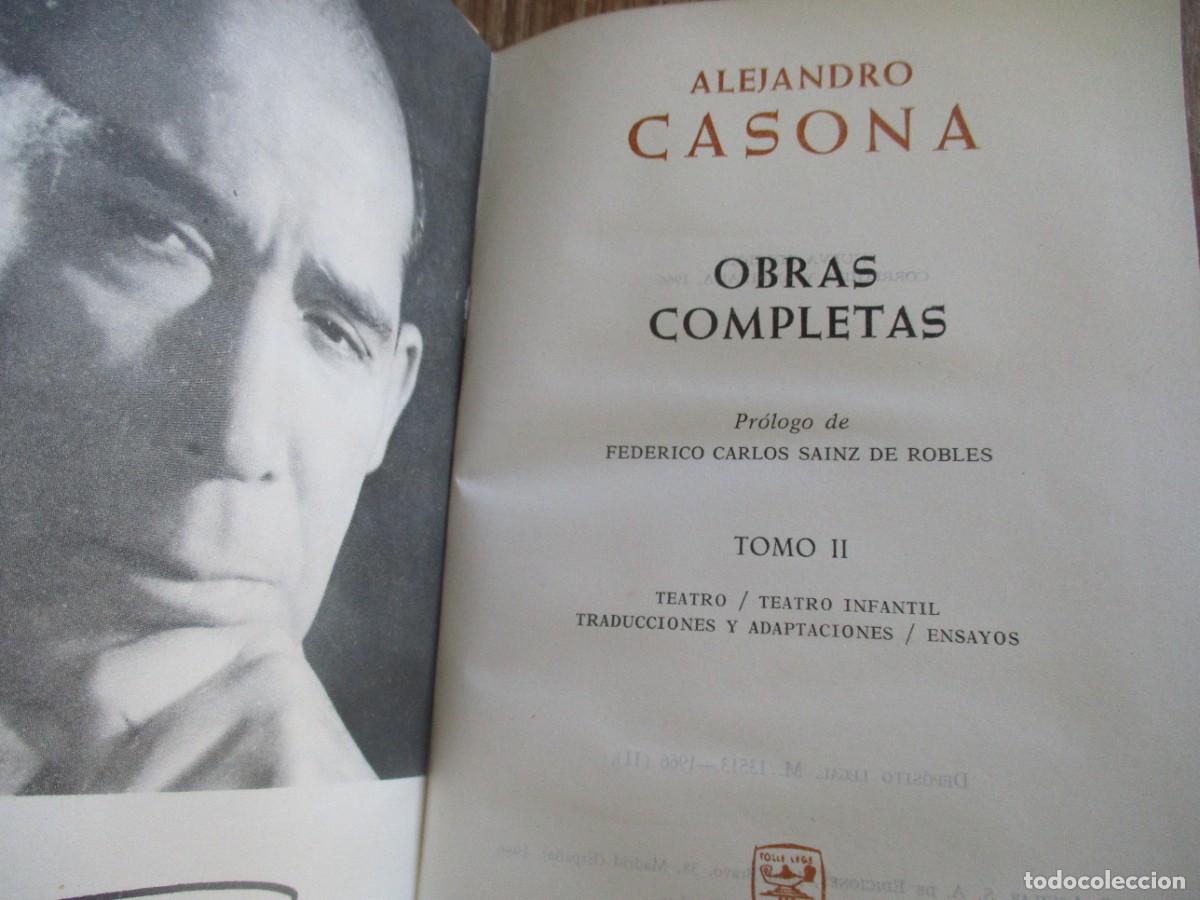 Libros de segunda mano: ALEJANDRO CASANOVA Obras completas Tomos I y II W14813 - Foto 4