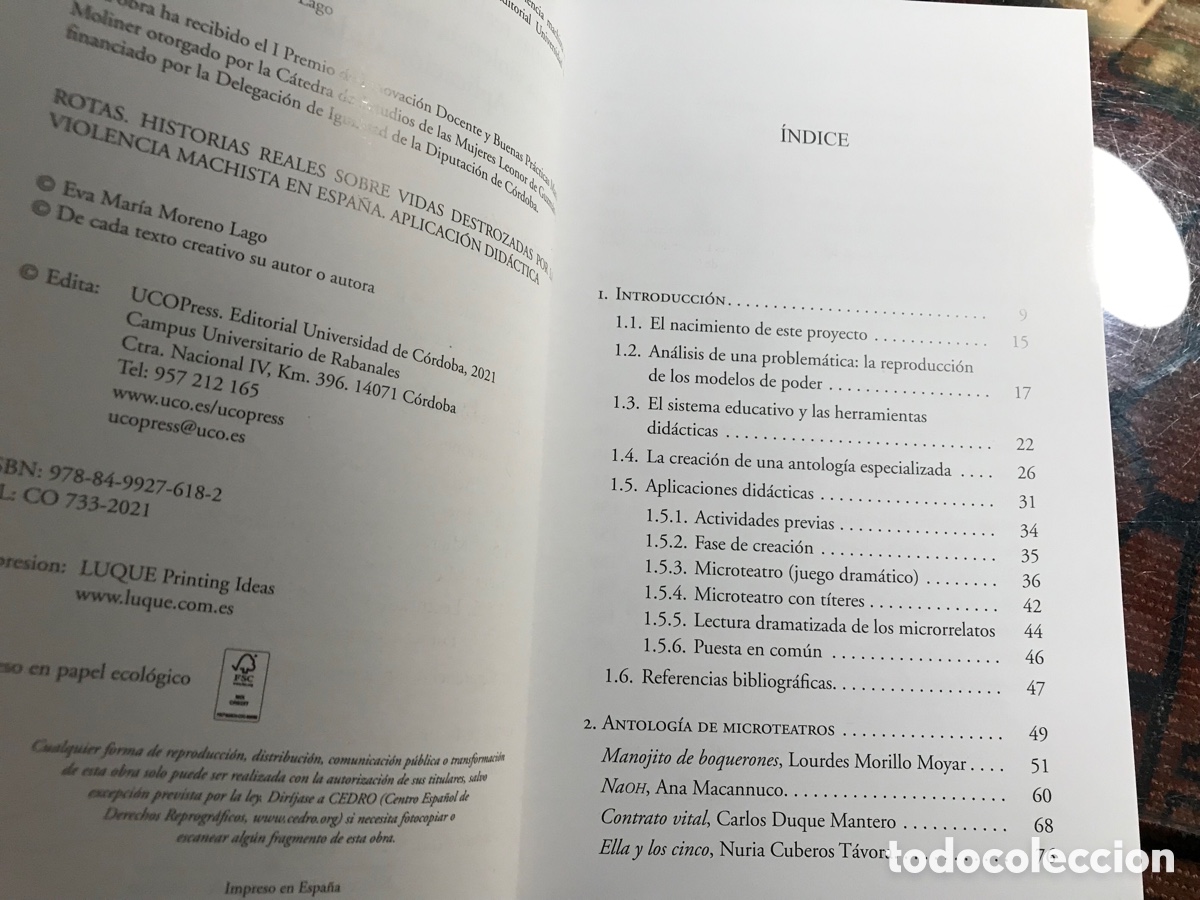 Libros de segunda mano: Rotas. Eva Mar&iacute;a Moreno Lago. Ucopress. Como nuevo - Foto 4