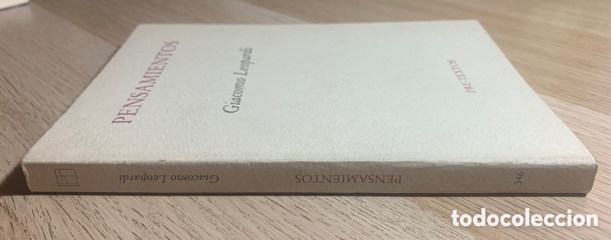 Libros de segunda mano: Pensamientos. Giacomo Leopardi. Ed. Pre-Textos - Foto 7